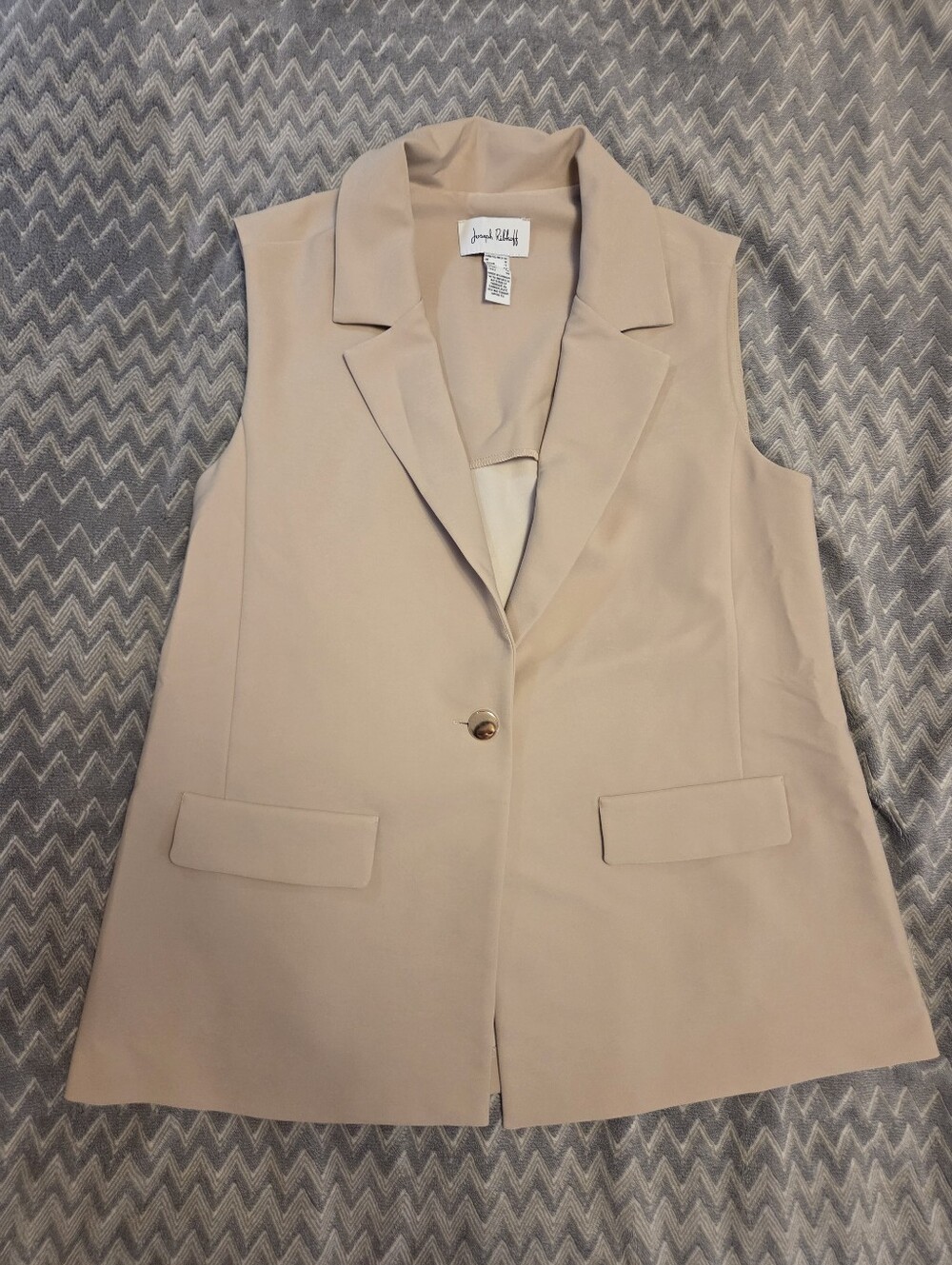 Joseph Ribkoff Tan Vest
